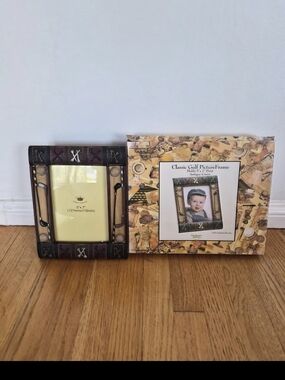 Classic Golf Picture Frame - Brown and Black